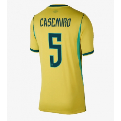 Billige Fotballdrakt Brasil Casemiro #5 Replika Hjemmedrakt Dame VM 2026 Kortermet Billige Fotballdrakt Brasil Casemiro #5 Replika Hjemmedrakt Dame VM 2026 Kortermet